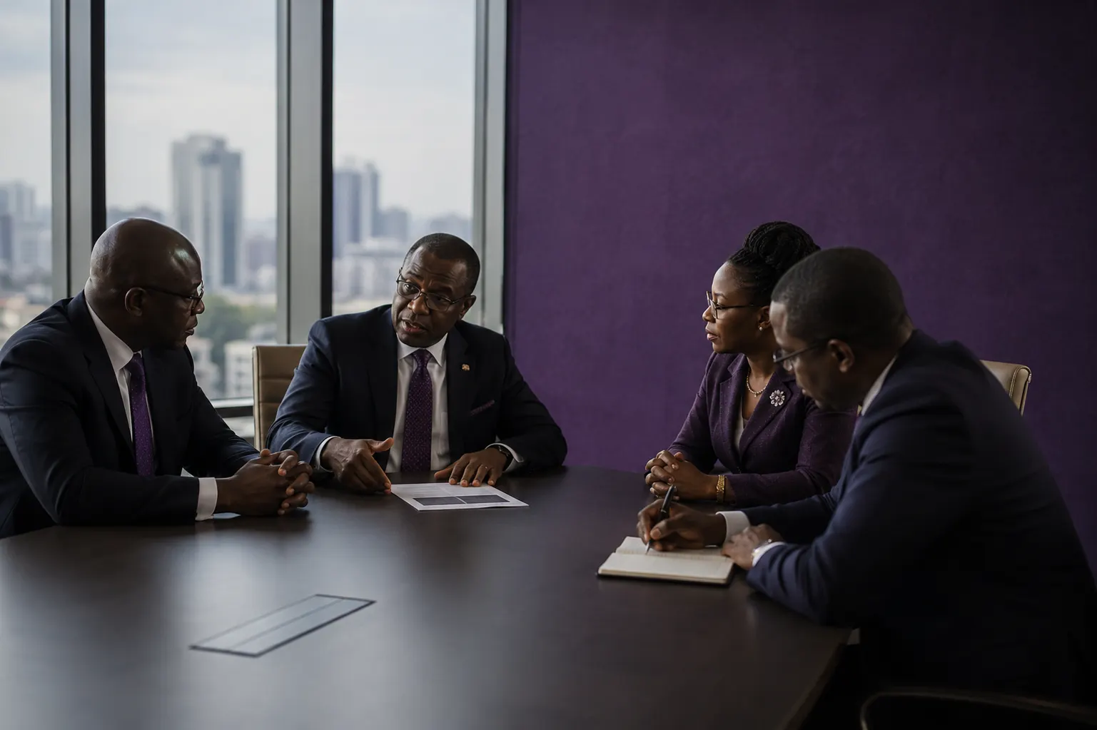 An advisory session in progress.